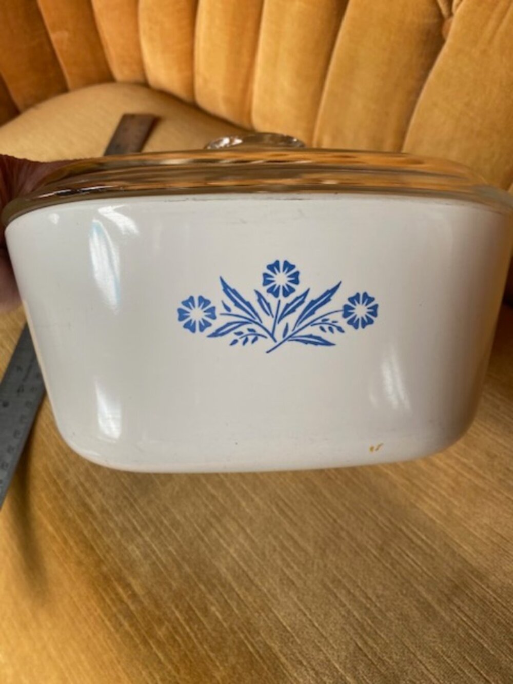 Corning Ware Blue Cornflower 2.5 Qt Casserole Dish P-2 1/2-B w/ Lid P-9-C-1 - Picture 7 of 8